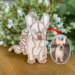 Personalized Pet Wood Magnet with Photo Outline