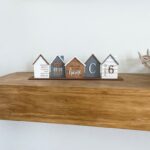 Personalized Mini House Decor – Standing Wooden Family Gift