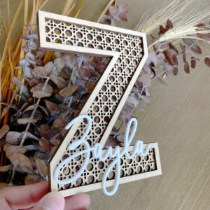 baby name announcement sign used for newborn photo styling