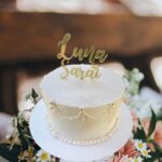 Personalized Name Birthday Cake Topper with Butterfly