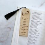 Personalized Bible Verse Bookmark with Name & Tassel