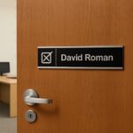 Personalized Office Name Plate | Custom Engraved Sign