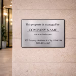 Custom Property Management Sign with Business Info